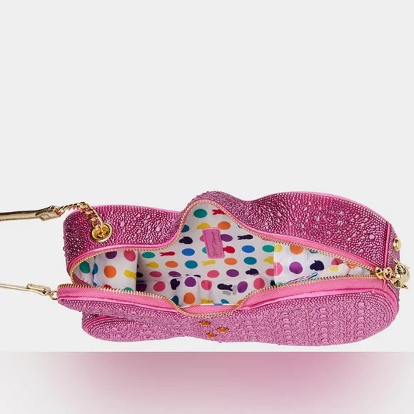 BETSEY JOHNSON PEEPS RHINESTONE BUNNY CROSSBODY BAG - NWT - Picture 7 of 9